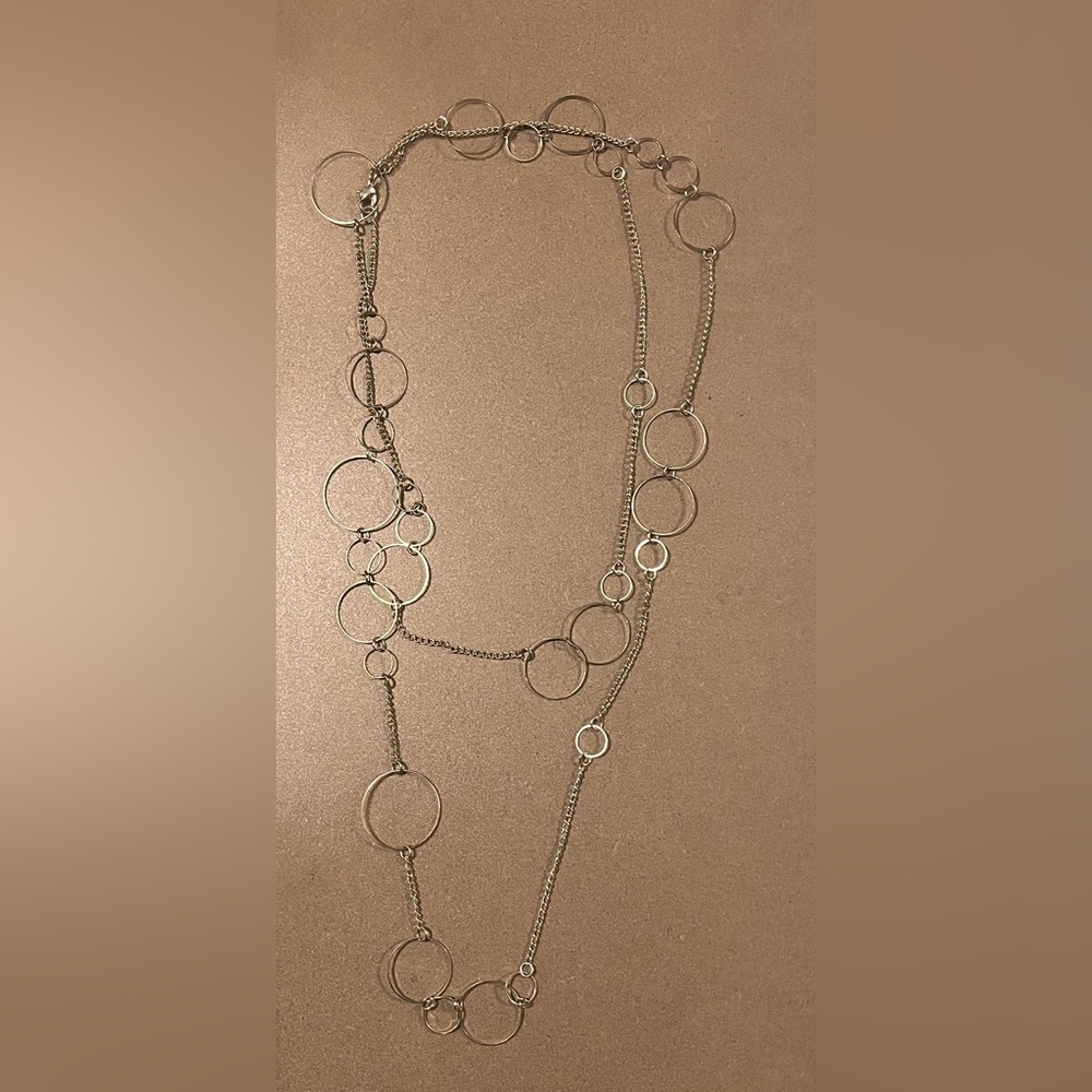 New York & Company Elegant Silver Chain Necklace
